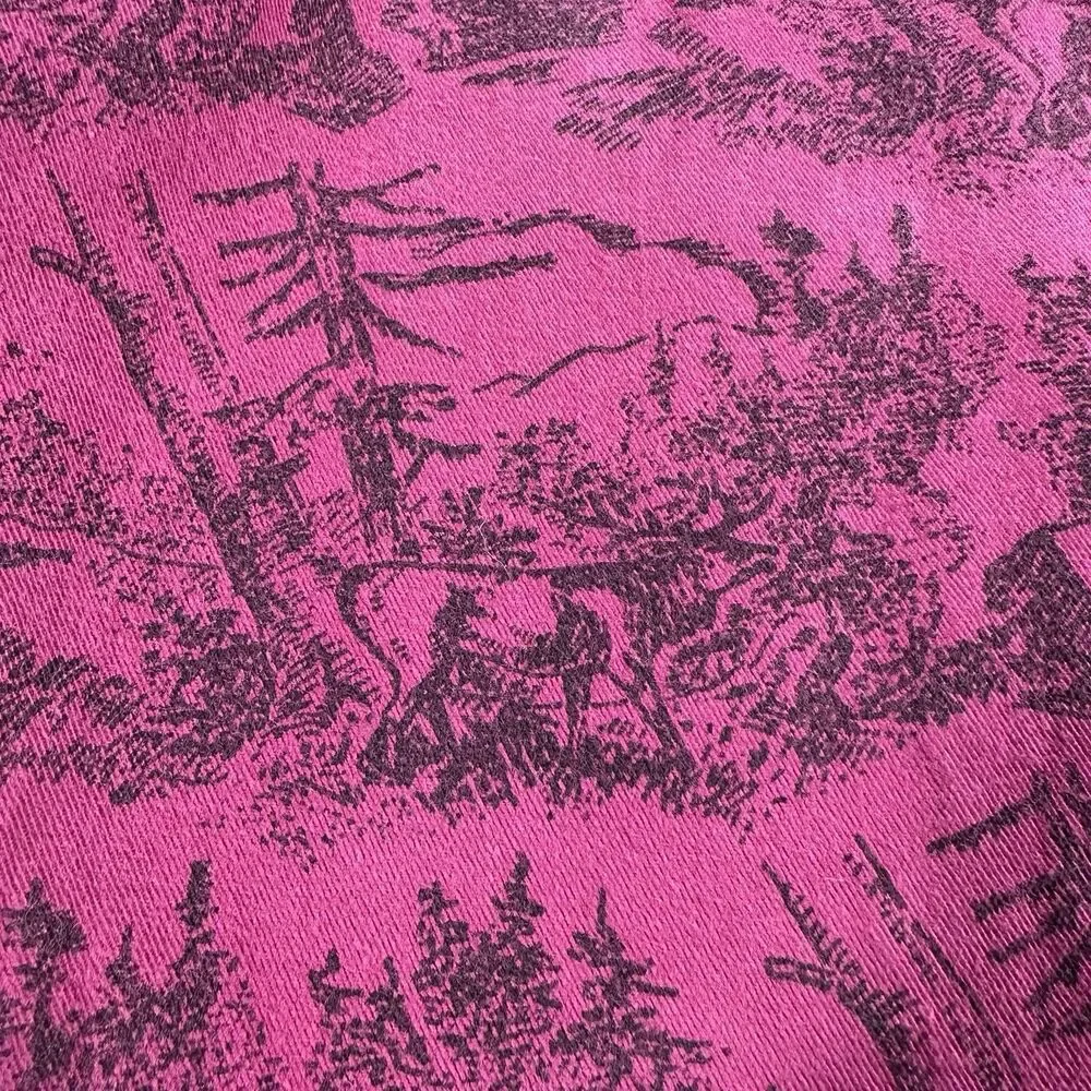 RARE Levi’s Sutter Creek M | 80s Magenta Forest | Hidden Placket + MOP‎ Buttons